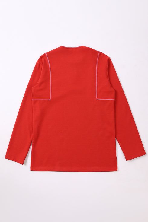 Sweater in Bi-Color with side slits